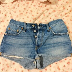 Levi's Dark wash Blue Jean Shorts